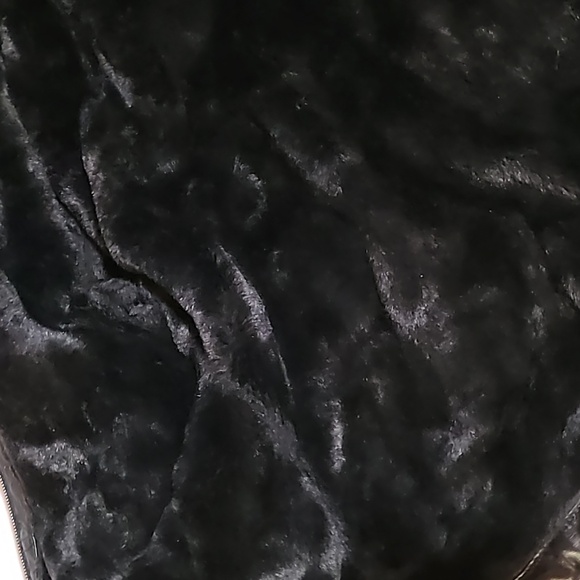 Women's Black Leather Jacket with Hood by Wilsons Leather - Picture 10 of 15